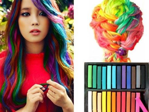 Hair chalk: how to chalk dye your hair with crayons (best ideas .