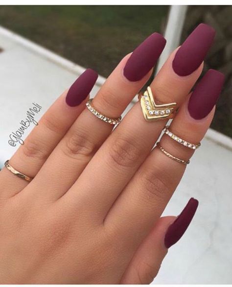 Cute nails | Nails tumblr, Burgundy nai