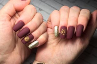 30+ Cute Burgundy Nail Designs ⋆ ffemale.c