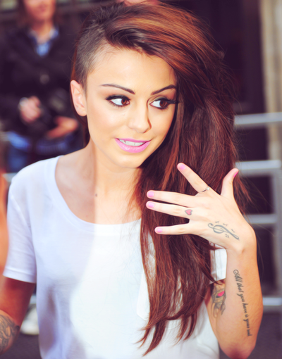 Cher Lloyd. | Undercut long hair, Half shaved hair, Edgy hair col