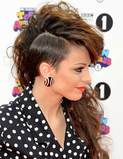 Cher Lloyd's Half Close-Cropped Hairstyle - Casual, Party .