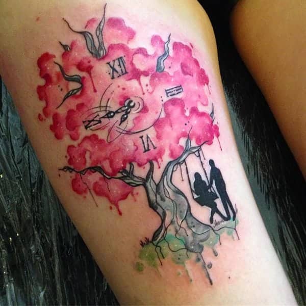 175 of the Prettiest Cherry Blossom Tatto