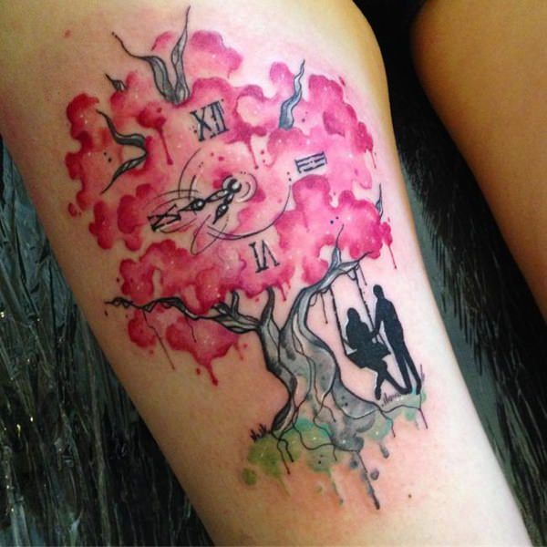 125 Best Cherry Blossom Tattoos of 2020 - Wild Tattoo A