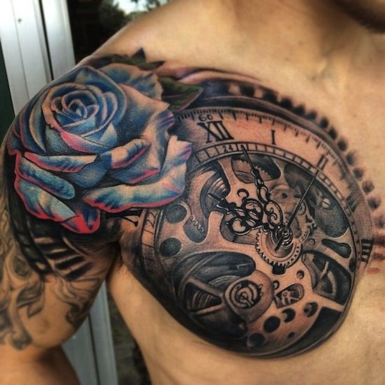 chest tattoos men best art design #12 | Cool shoulder tattoos .