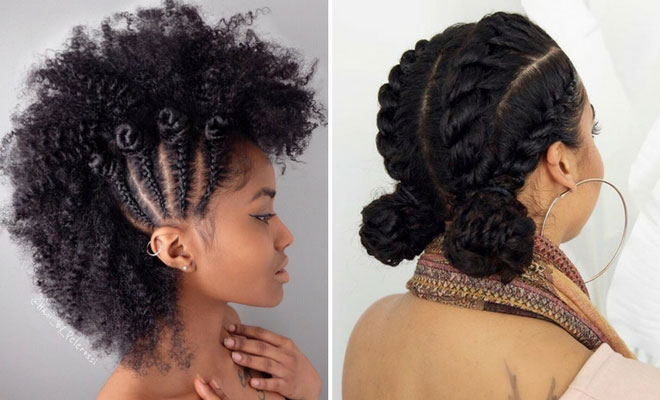 21 Chic and Easy Updo Hairstyles for Natural Hair | StayGl