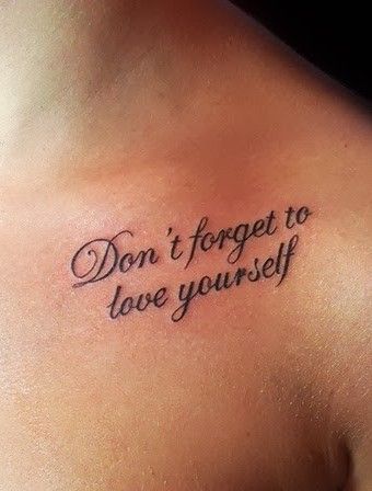 Get a chic quote tattoo for yourself and the people you love so .