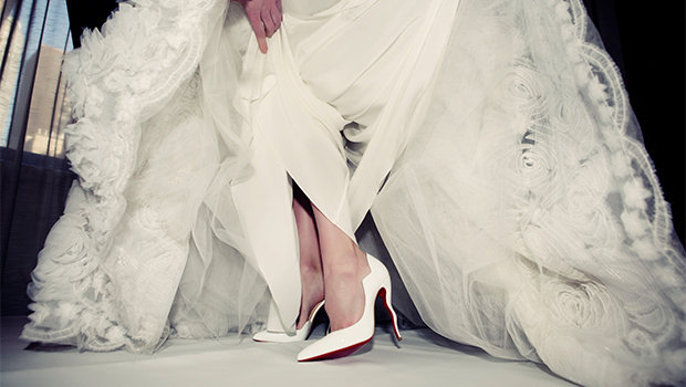 Christian Louboutin Partners Up with Three Designers at Bridal Fashi