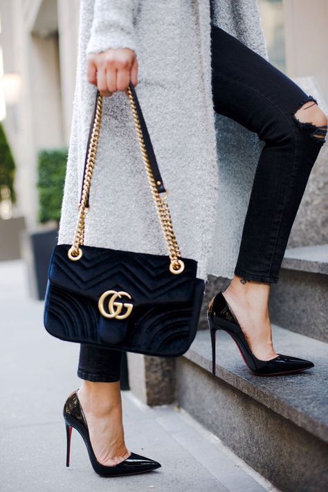 Christian Louboutin on | Gucci marmont bag, Fall handbags, Fashion .