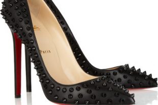 Christian Louboutin | Pigalle Spikes 120 studded leather pumps .