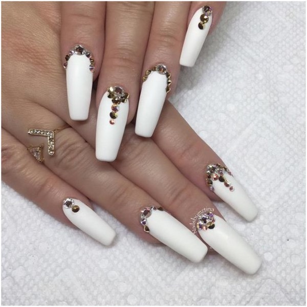 Black white acrylic coffin nail ideas are timeless classics – Chic .
