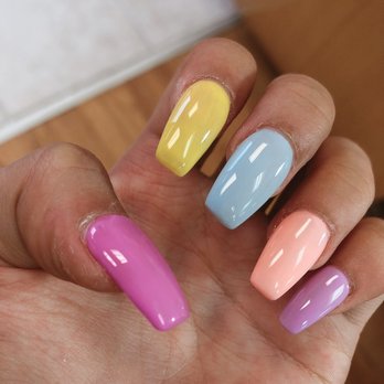 Color Block Nails