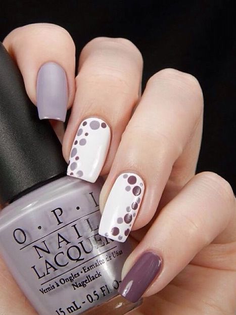 14 Colored Nails You Would Like to Try This Season | Dots nails .
