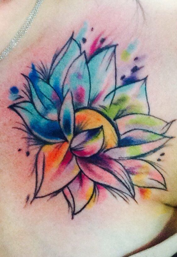 54 Absolutely Fabulous Colorful Tattoo Desig