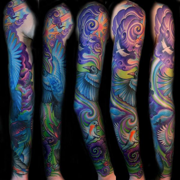 60 Cool Sleeve Tattoo Designs | Tattoos for women half sleeve .