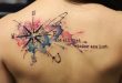 100 Awesome Compass Tattoo Designs | Tattoos, Watercolor compass .