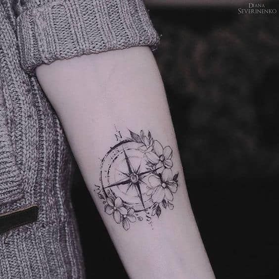 20 Compass Tattoo Ideas For Men And Women | Tattoos, Compass .