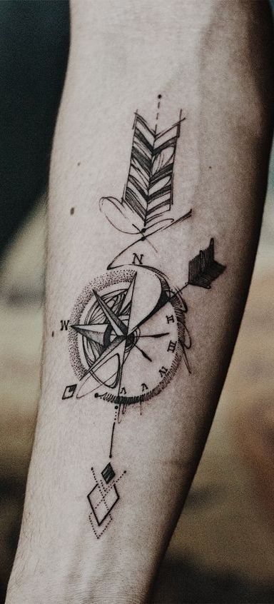 20 Compass Tattoo Ideas For Men And Women | Inspirationfe