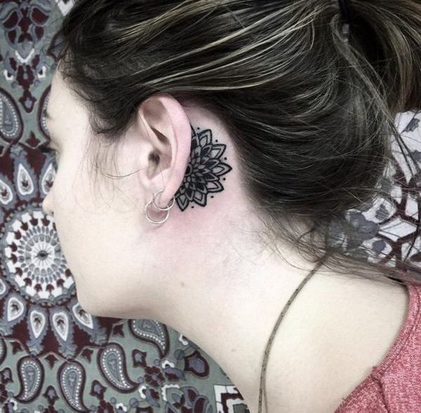 60+ Pretty Designs of Ear Tattoos 20