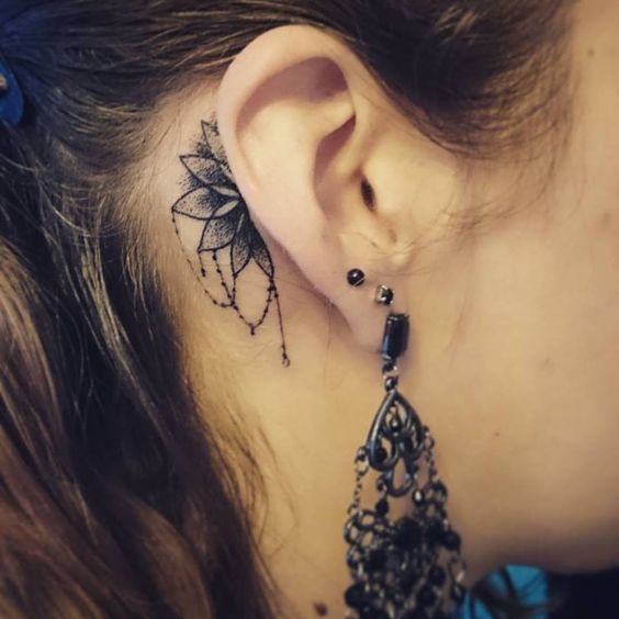 40 Intricate Mandala Tattoo Designs | Tattoos, Behind ear tattoos .