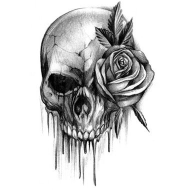 Skull tattoo design. | Skull tattoos/designs | Tattoos, Skull .