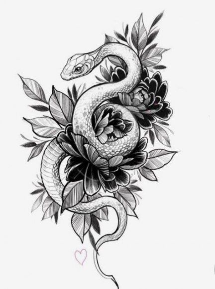 Tattoo designs drawings snake 23+ ideas #tattoo... | Tattoo design .