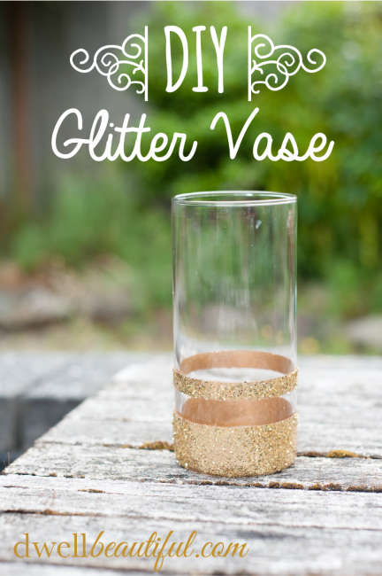 Easy Craft DIY Glitter Vase | Glitter vases, Vase crafts, Diy .