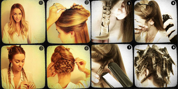 Best, Simple, Easy, Creative & Scary Halloween Hairstyle Tutorials .