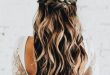 50 Free Flowing & Captivating Waterfall Braid with Curls | Hair .