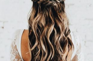 50 Free Flowing & Captivating Waterfall Braid with Curls | Hair .