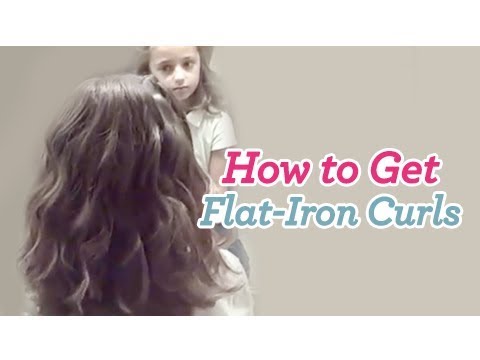 How to Get Flat-Iron Curls | Curly Hair | Cute Girls Hairstyles .