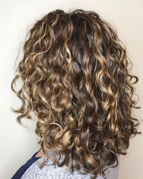 40+ Loose Curly Natural Hairstyle Ideas | Highlights curly hair .