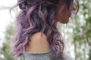 20 Obsessed Purple Curly Hairstyles Trends to Show Off in 2019 .