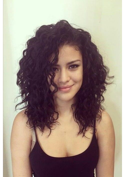 26 Easy Hairstyles for Medium Curly Hairs 2018 2019 | Curly hair .