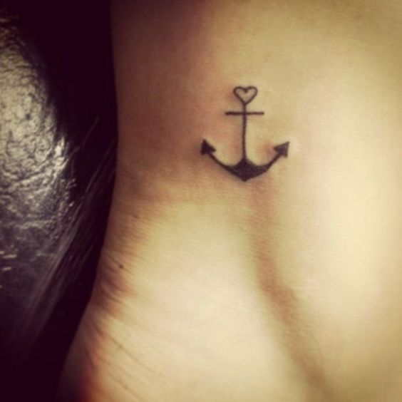 28 Cute Anchor Tattoo Designs | Small anchor tattoos, Anchor .