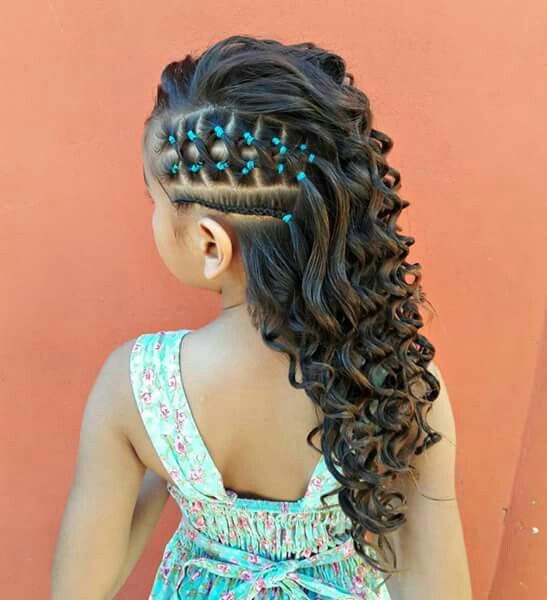 This was a fresh and lovely hairstyle for a little girl who wants .