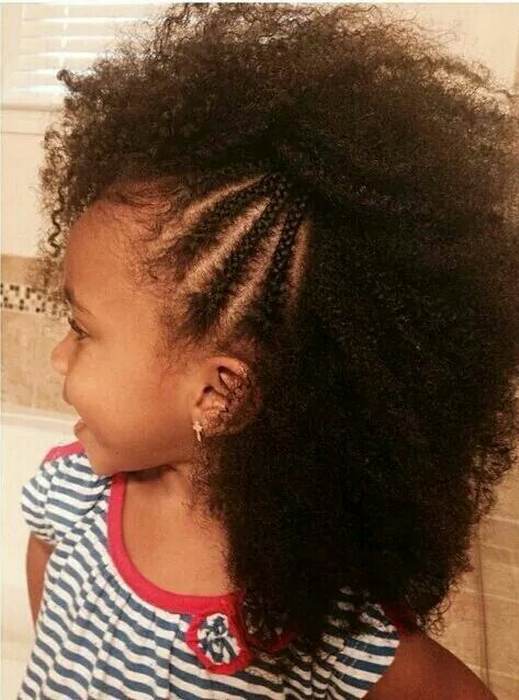Cute braids and curls natural hair little girls | Natural .