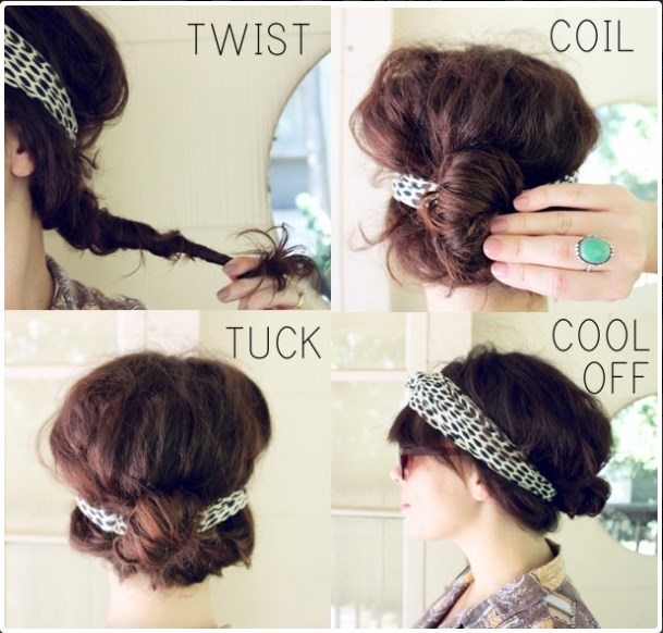 10 Pretty Headband Hairstyle Tutorials - Be Modi