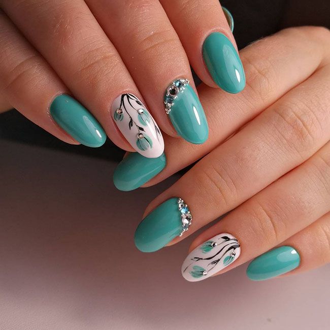 102 Easy Gel Polish Nail Art Ideas for Spring 2020 | Spring nail .