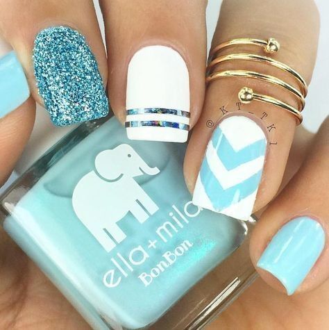 57 Nail Designs That Are So Perfect for Summer 2019 | Bright nail .