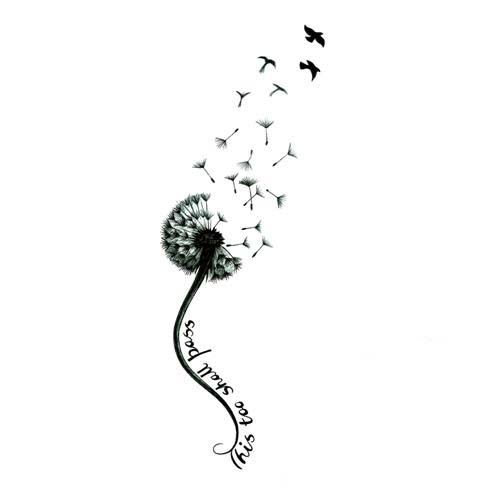 Dandelions Blowing In The Wind tattoo | Pin Dandelion Seeds Tattoo .
