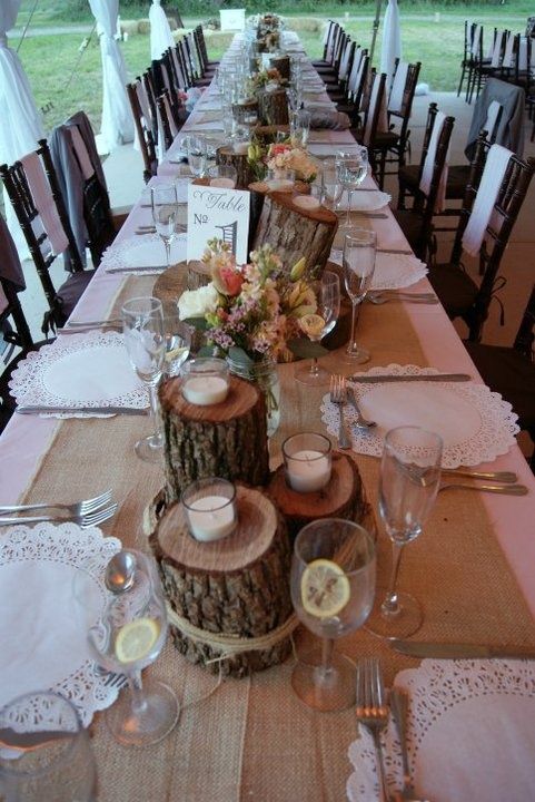 98 Rustic Wedding Table Settings | Wedding table settings, Wedding .