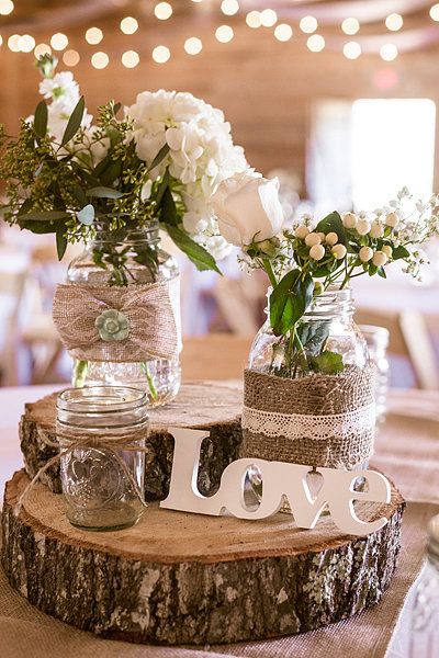 75 Ideas For a Rustic Wedding | Wedding decorations, Wedding table .