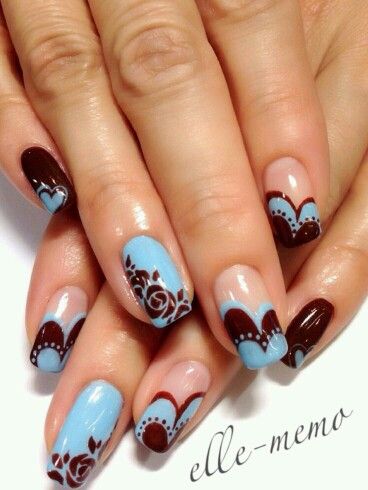 19 Delicious Chocolate Nail Designs | Cute nails, Nail art designs .
