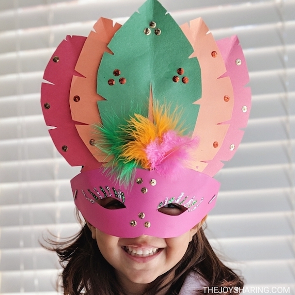 DIY Paper Mask Craft for Kids - The Joy of Shari