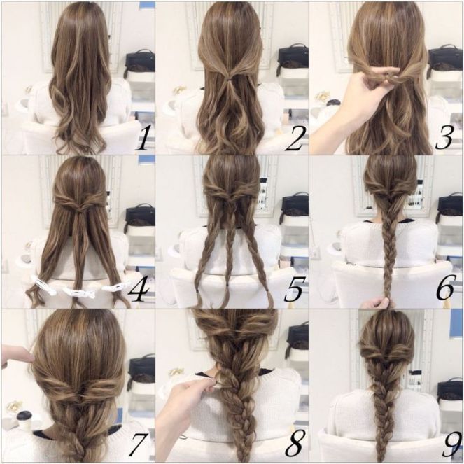 10 Quick and Easy Hairstyles (Step-by-step) | Braids for long hair .