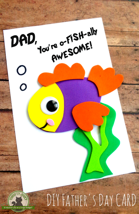 This DIY Father's Day Card Craft is fun and easy to make using .