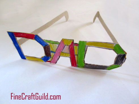 Funky Eyeglasses as DIY Fathers Day Ca