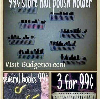 99 Cent store nail polish organizer | Organize | D