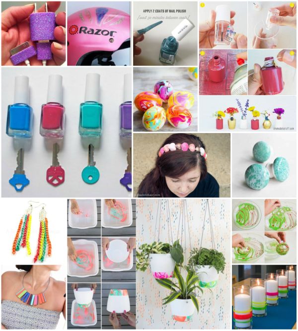 20+ DIY Ideas and Projects With Nail Poli