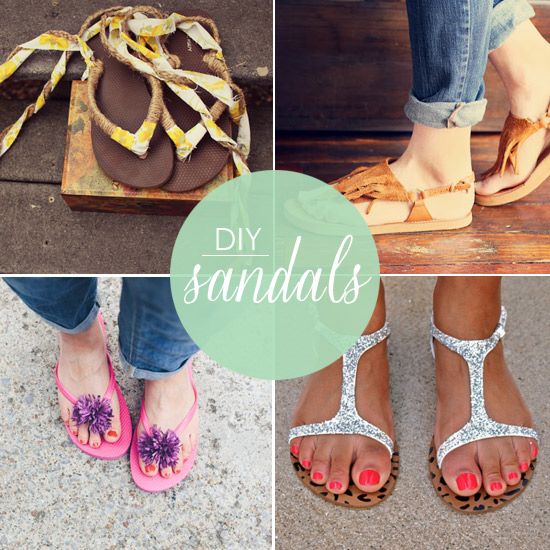 DIY Projects: Pretty Summer Sandals - Pretty Desig